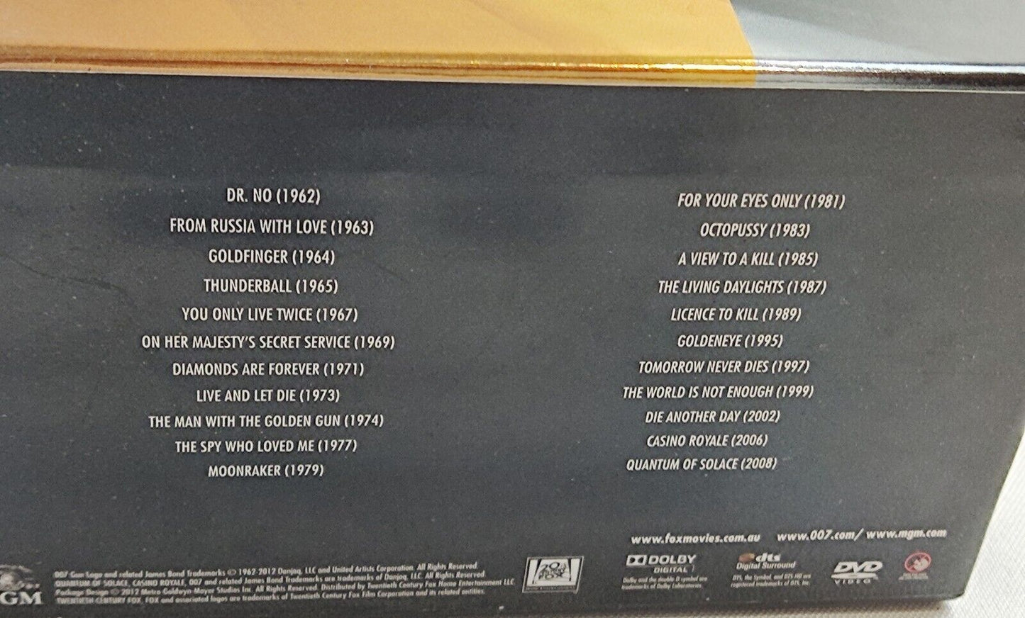 Bond 50yrs of James Bond Films. 22 Titles