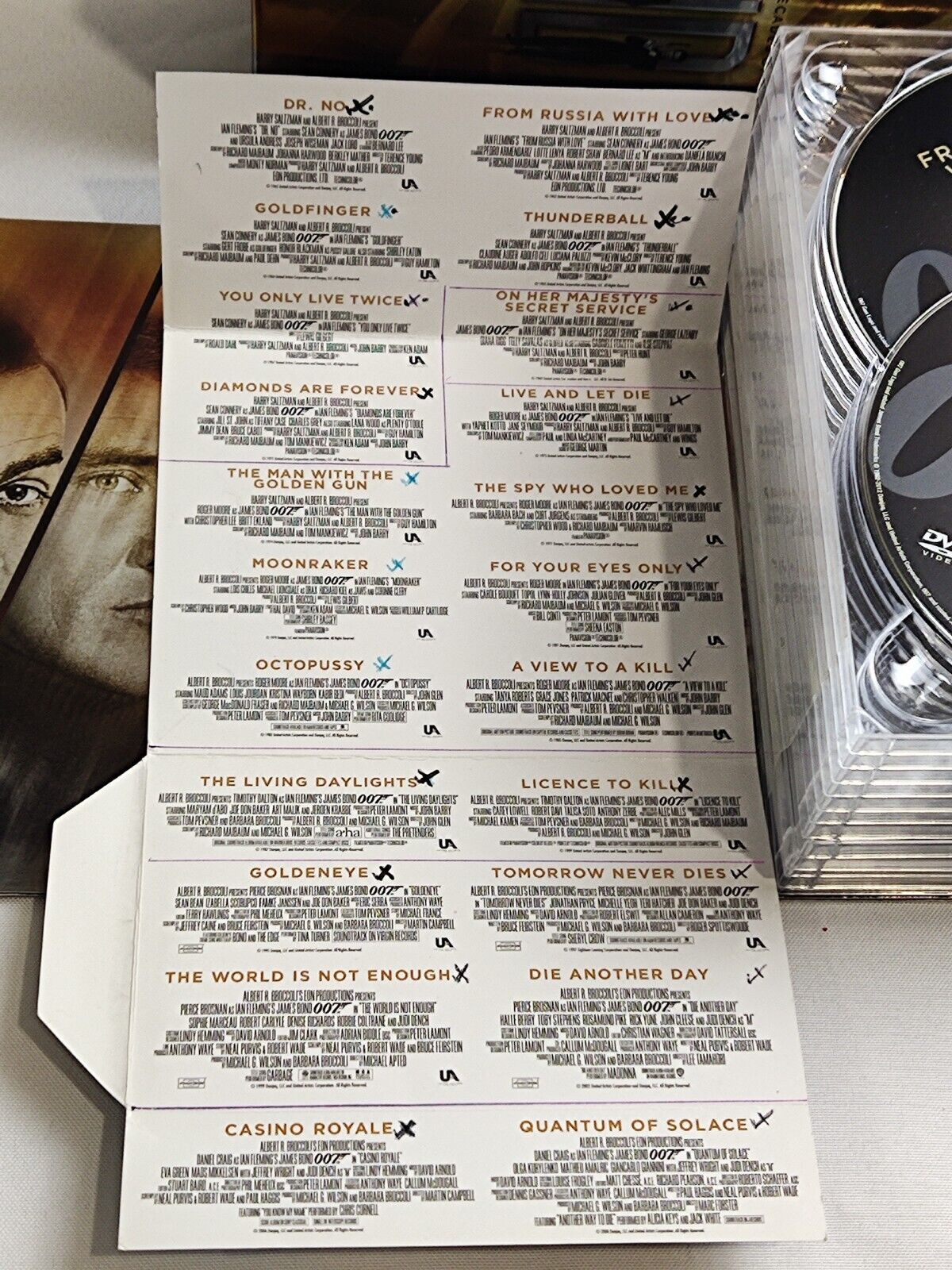 Bond 50yrs of James Bond Films. 22 Titles