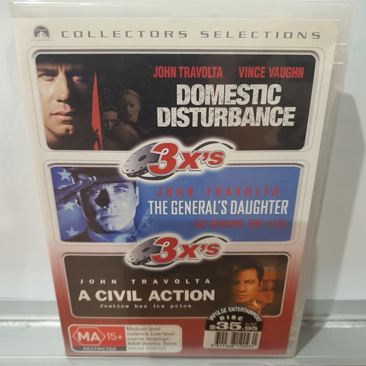 DOMESTIC DISTURBANCE, THE GENERAL'S DAUGHTER & A CIVIL ACTION
