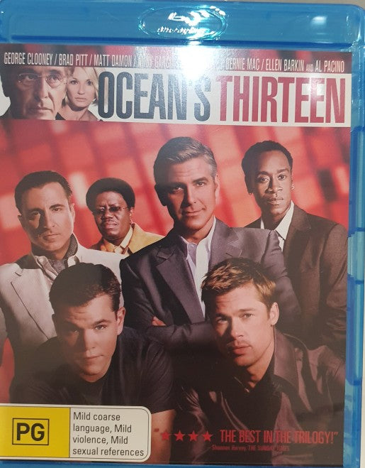 OCEAN'S THIRTEEN BLUE RAY