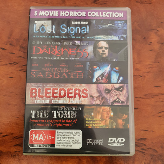 Lost signal, reign in darkness, the witches sabbath, bleeders, the tomb. Horror Collection