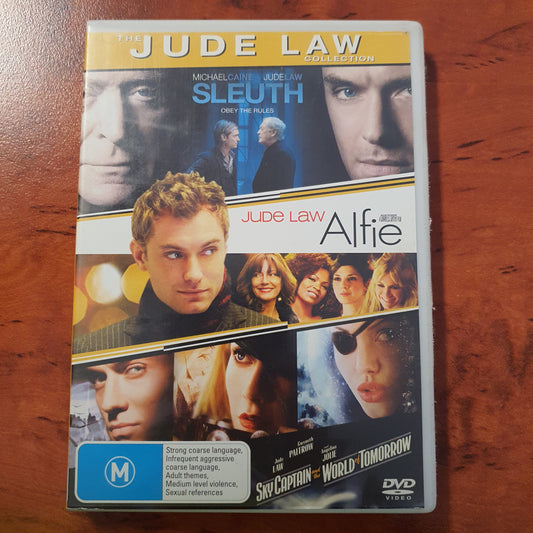 the jude law Collection. Sleuth, Alfie & Sky Captain